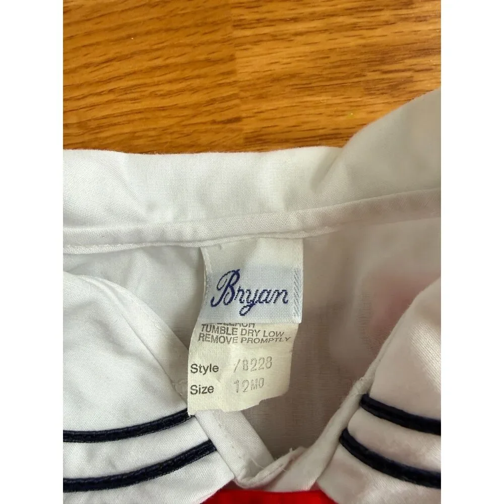 Vintage Baby Sailor Outfit Size 12 Months